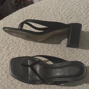 Steve Madden Black Block Heel Sandals